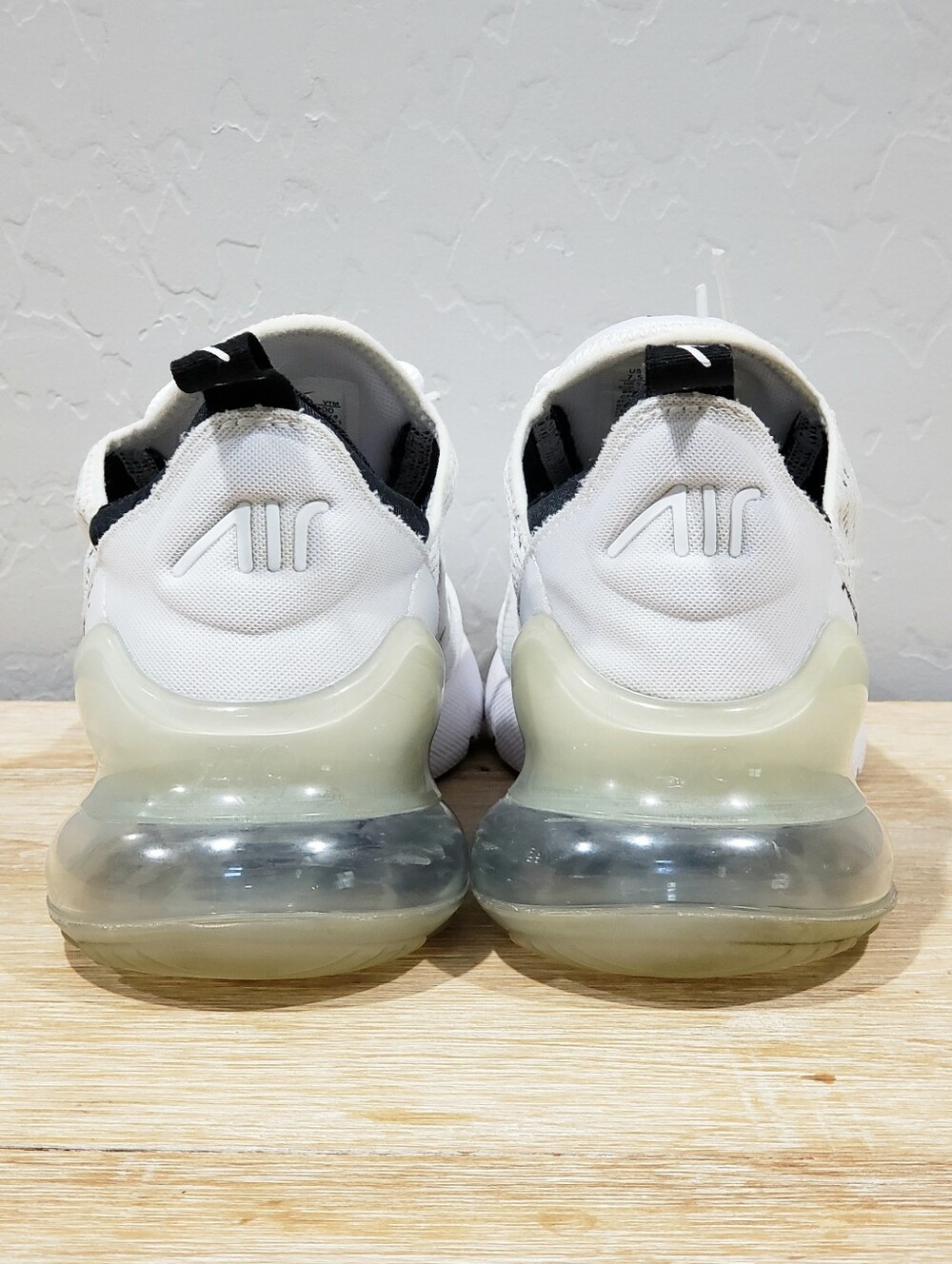 NIKE Air Max 270 Women's Athleisure Sneakers (7.5) White/Black - Picture 8 of 10